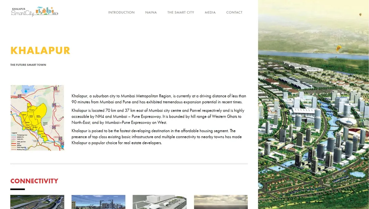 Khalapur Revive website home page showing initiative activities